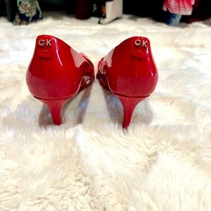 Red, Calvin Klein pumps